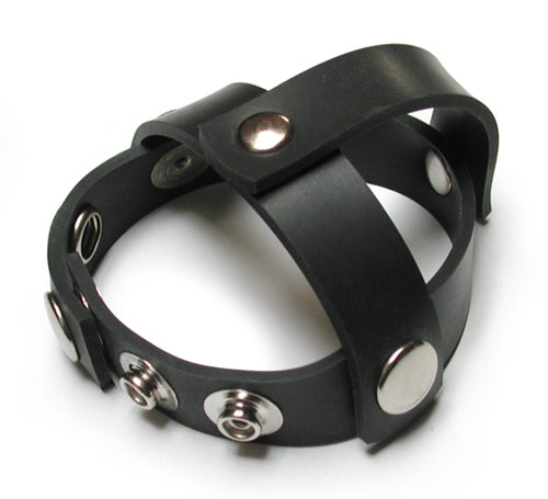 "Rubber Snap-on Ball Splitting Cock Harness KL-727"