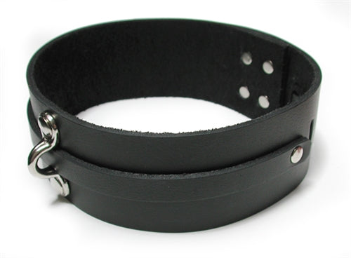 "Bondage Basics Black Leather Collar KL-215B"