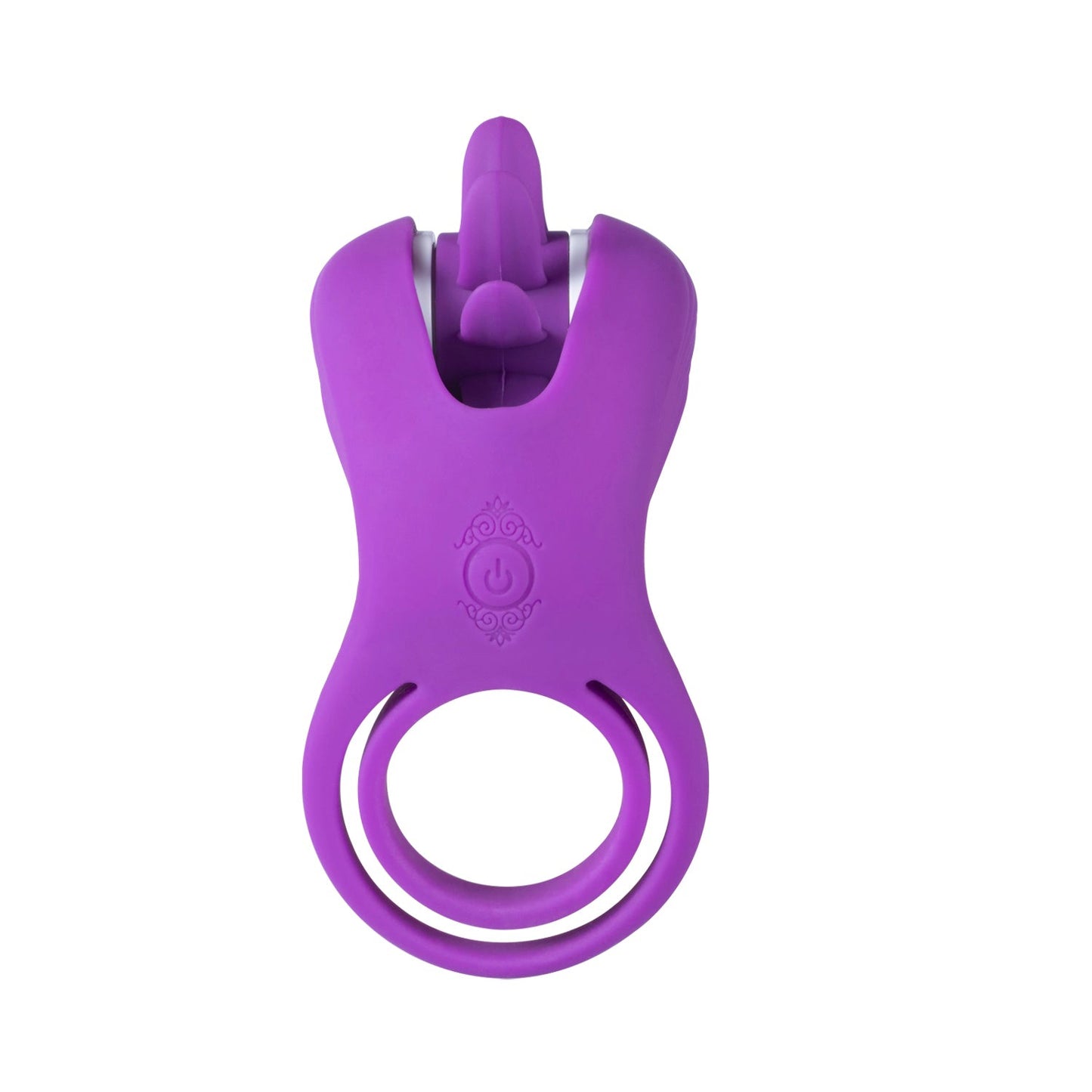 "Roxy - Tongue Clit Licker and Cock Ring - Purple H-CR-07-928PU"