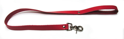 "Leather Leash - Red KL-277R"
