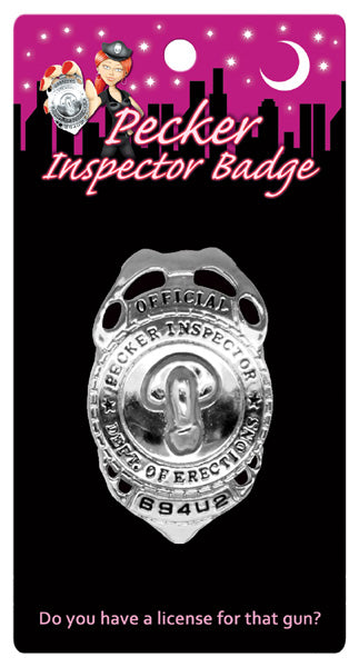 "Pecker Inspector Badge KG-NVS66"