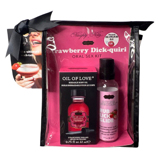 "Strawberry Dick-Quiri Oral Sex Kit - .75 Oz KS14403"