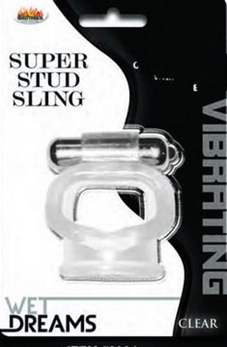 "Wet Dreams Super Stud Sling - Clear HTP2934"