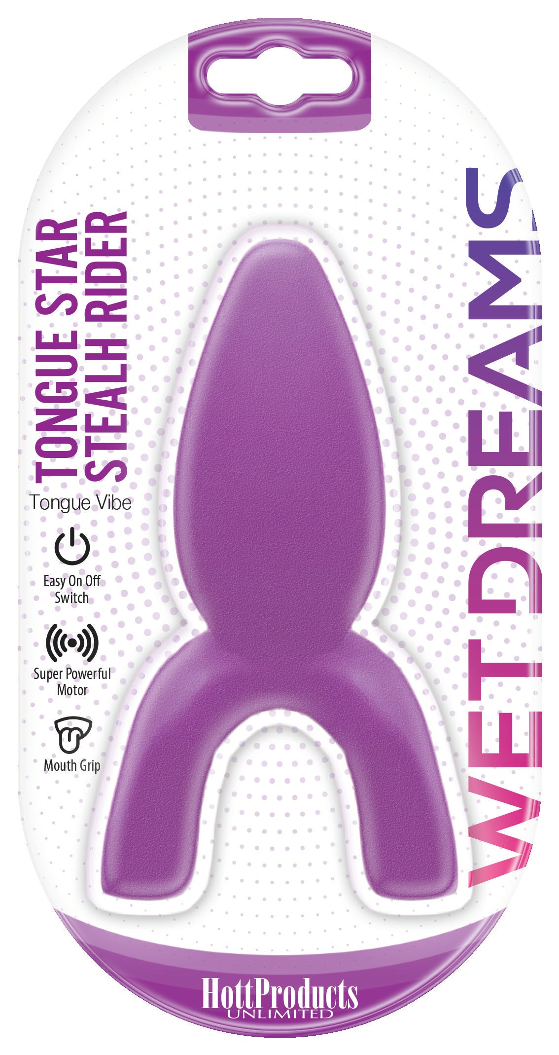 "Tongue Star Stealth Rider Tongue Vibe - Purple HTP3272"
