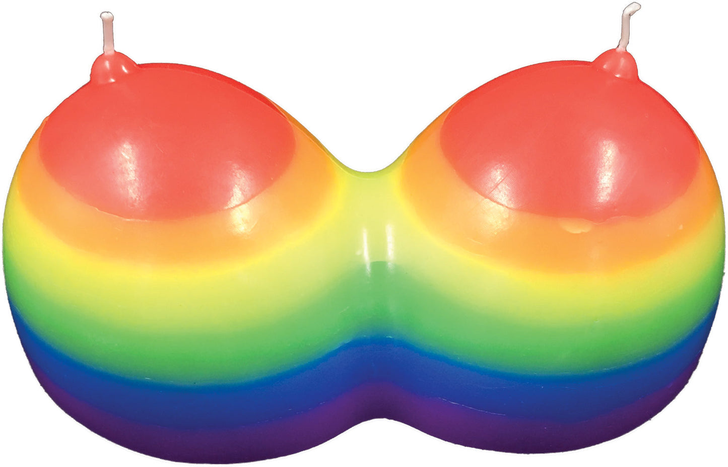 "Jumbo Boobie Rainbow Candle HTP3223"