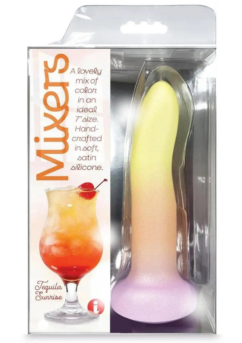 "Mixers Tequila Sunrise 8 Dildo - Yellow Orange Pink IC1329"
