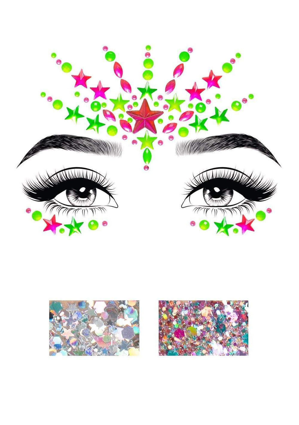 "Vibe Jewels Sticker - Multi LA-EYE026"
