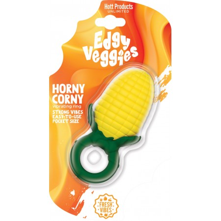 "Edgy Veggies Corn Holer Vibe Ring Liquid Silicone HTP3765"